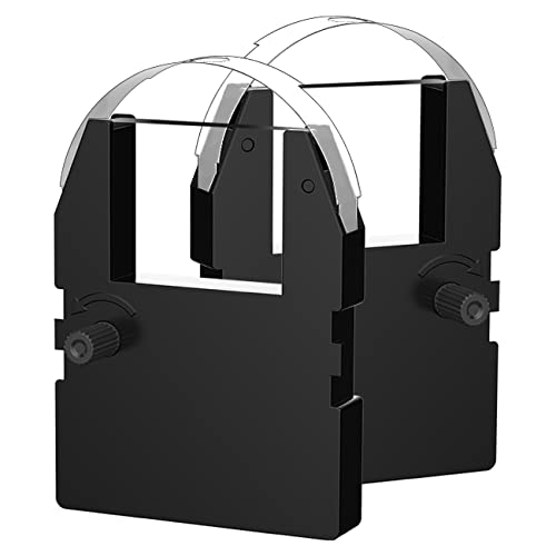 2 Pack Replacement for Pyramid 3500 Replacement Ribbon Used with Pyramid 3500, 3700, 4000, 4000HD Time Clocks, 11.5ft, Individually Sealed, Pre-Installed Ribbon Shield, 11.5ft (Black) - size: 2-Pack