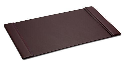 DACASSO Leather Desk Pad with Side Rails - Luxury Leather Desk Blotter for Writing - Executive Desk Surface Protector - (Chocolate Brown, 34” x 20”) - color: Chocolate Brown, size: 20" x 34"