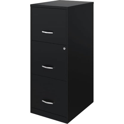 NuSparc 3 Drawer Locking Filing Cabinet | Pre-Assembled Steel Construction | Space-Saving Design is Perfect for Home and Small Office | Letter-Size | Assembled in North America