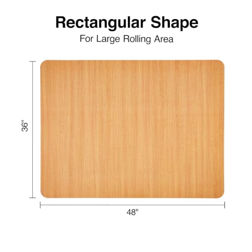 Staples Hard Floor Chair Mat, 36x48 Inch, Chestnut - style: Chestnut