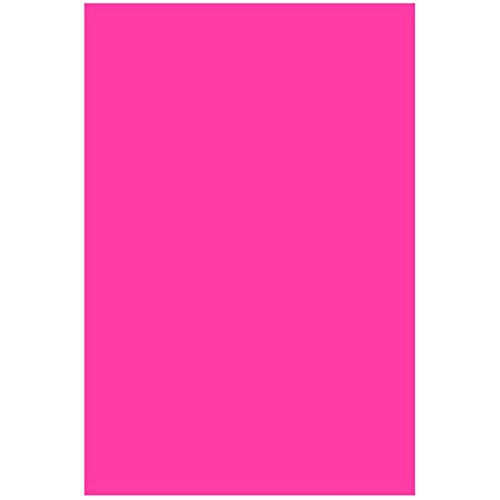 Colonial Cards: 100 Color Cardstock 5" x 8" Index Cards, Bright Pink, Unruled - color: bright pink