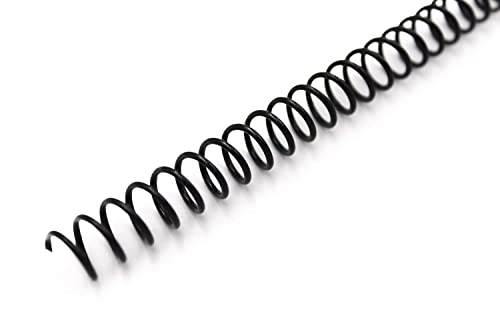 Binditek Plastic Spiral Binding Coils, 10 mm, 4:1 Pitch, Black, 200 Pack - size: 10mm, style: 200P , Black