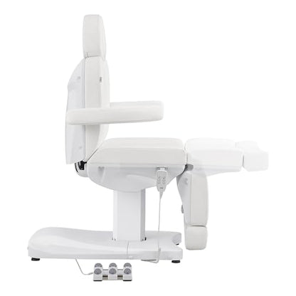 Full Electrical Medical Aesthetic Chair Facial Beauty Bed Podiatry Doctors Office Chair with 3 Motors INK - color: White-2pack