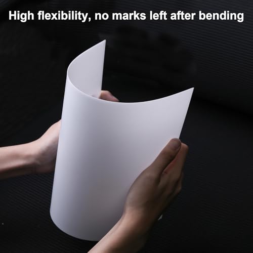 4 Pieces 11.8" x 7.8" x 0.04" LED Light Diffuser Board Sheets, to Soften, Diffuse, Reduce Harsh Glare from Ceiling Drop Lights, Flat Panel Lights, Spotlights for Office, Classroom, Warehouse - size: 11.8" x 7.8" x 0.04"