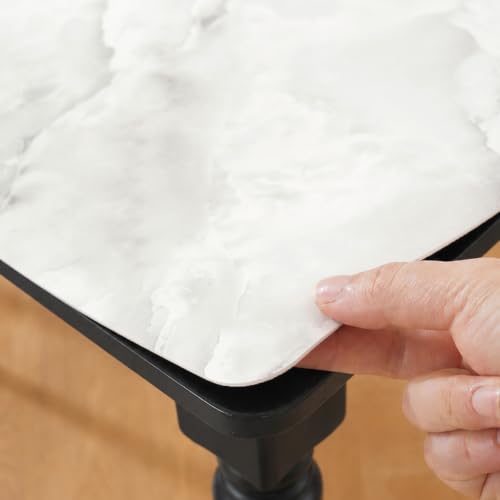 LovePads Marble-Look Table Protector, 30x60 in Dining Table Cover | Waterproof & Oil-Proof Marble Pattern Table Cover, Non-Slip Surface Guard for Nightstand, TV Stand, Coffee Table & Dresser - size: 30" x 60" (Rectangular)