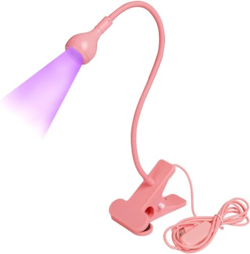 USB 3W LED UV Curing Lamp,UV Led Nail Lamp for Gel Nails,Portable Desk Lamp - color: Pink