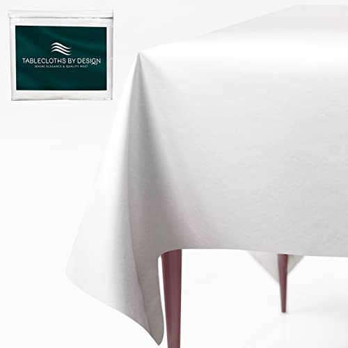 Premium Table Pad Protector Superior Protection from Spills, Scratches & Heat- Reusable Vinyl Table Cloth with Cushion Flannel Backing (52" Round) - size: 52" Round