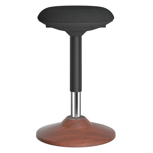 Adult Standing Wobble Stool for Home Office,Walnut - color: Walnut