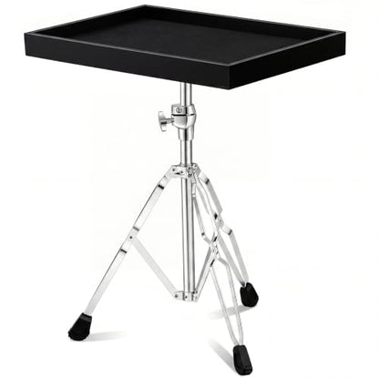 Lewtemi 22 x 16 Inch Percussion Table Adjustable Trap Table, Black - style: Classic