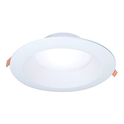 HALO LTB 6-inch Selectable CCT (3000K-5000K) Integrated LED, White Recessed Light, Dimmable Retrofit Trim - size: 6 inch, style: 3CCT Old Version