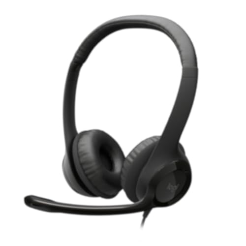 Logitech H 390,Color Black,Connectivity Technology Wired,Built-in Media Headset. - style: Wired
