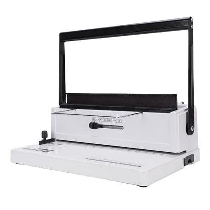 Coil Binding Machine with Electric Coil Inserter, 20 Sheet Punch 140 Sheet Binding 34 Square Holes Coil Binding Machine with 12Pcs 12mm Coils 50 Sheet A4 Covers for A4A5