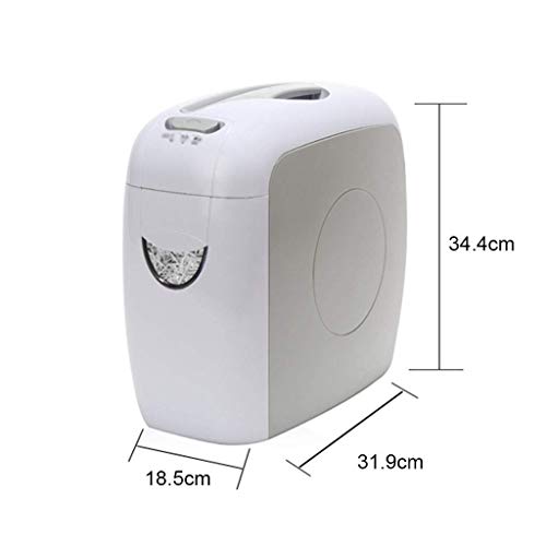 5-Sheet Cross-Cut Paper Shredder,Shredders for Small Office and Home Use, 7.5L Wastebasket, White