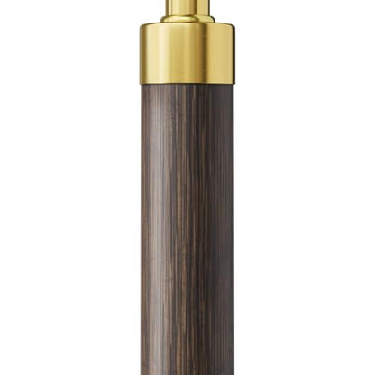 Real Wood Floor Lamps for Living Room Bedroom, 62" Mid Century Modern Lamp - color: Walnut & Gold