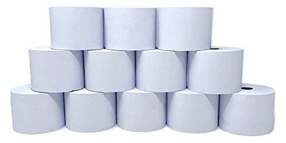 (96) Top of the Line Monroe Systems for Business Single-Ply Bond Paper Rolls, 20lb. - size: 96 Rolls
