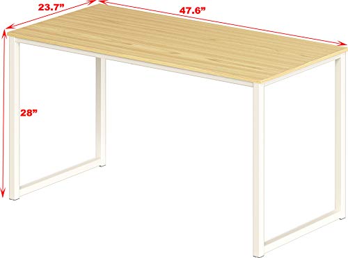 SHW Mission 48-Inch Home Office Computer Desk, Oak - color: Oak, size: 48-Inch