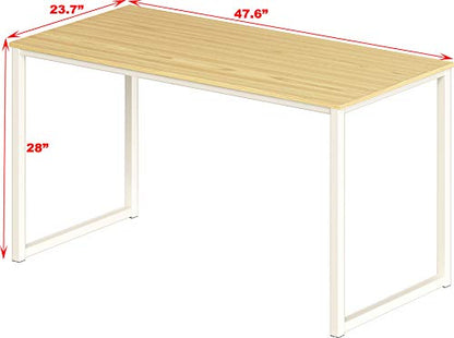 SHW Mission 48-Inch Home Office Computer Desk, Oak - color: Oak, size: 48-Inch