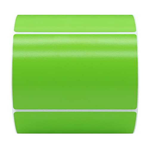 Hybsk 3x2 inch Color Direct Thermal Labels for Shipping, Barcodes, Address, Compatible with Rollo Label Printer & Zebra Desktop Printers (3"x2",Green) - color: Green, size: 3"x2"