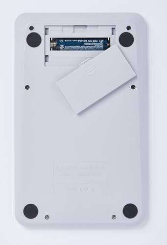 14 Digits Desktop White Calculator with a Bright LCD, Dual Power Handheld Desktop. Color. Business, Office, High School - color: WHITE-3