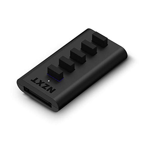 NZXT Internal USB Hub 3 - Expands 4 USB 2.0 Ports - Sleek Multifunctional Design - SATA Power Connection - Plug and Play