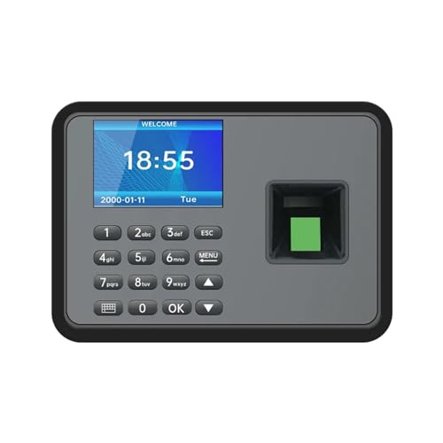 Office Intelligent Password Attendance Machine Biometric Fingerprint Employee Checking-in Time Clock Recorder DC 5V for Offices, Factories, Hotels, Schools and More(2.8-Inch TFT Screen) - size: 2.8-Inch TFT screen