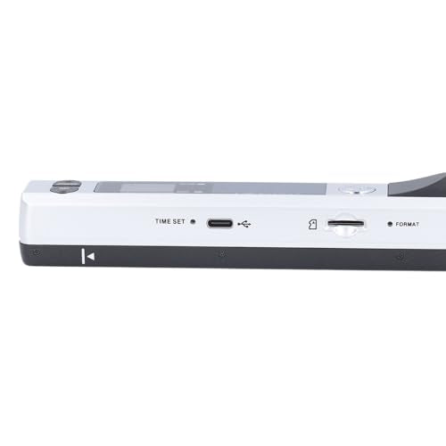 Focket Portable Document Scanner, 900 Dpi Handheld Photo Scanner Compact Lightweight with 32GB SD Card Storage for Home Office Business Travel (Silver) - color: Silver