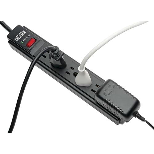 Eaton Tripp Lite TLP615B 15ft Power Cord Black Surge Protector 6 Outlets - color: Black, size: 15 feet Cord, style: Standard