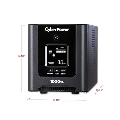 CyberPower OR1000PFCLCD PFC Sinewave UPS Battery Backup and Surge Protector - size: 1000VA