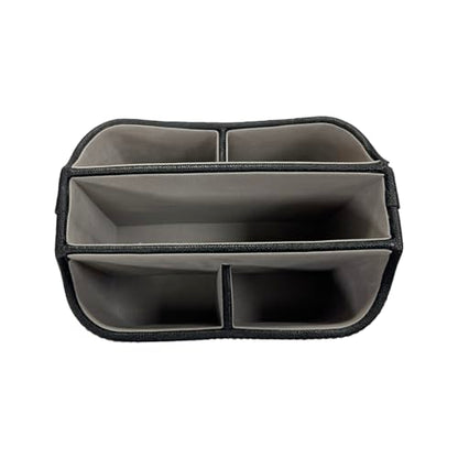 UnionBasic Rotating Desk Organizer, 360 Desk Spinning Caddy, Desktop TV Guide/Mail/Media/Remote Controller Holder Organizer,Fishskin Black - color: Fishskin Black
