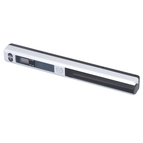 Focket Portable Document Scanner, 900 Dpi Handheld Photo Scanner Compact Lightweight with 32GB SD Card Storage for Home Office Business Travel (Silver) - color: Silver