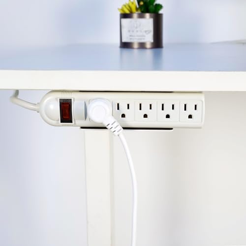 Monzlteck Universal Power Strip Mount, Put Your Power Strip Under the Desk or On the Wall-(Power Strip not Included)-Fits 1.6" to 2.4" Width - size: Small