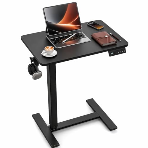FiCiHi 24"x 16" Electric Standing Desk, Mobile Sit Stand Up Desk, Black - color: Black, size: 24" x 16"