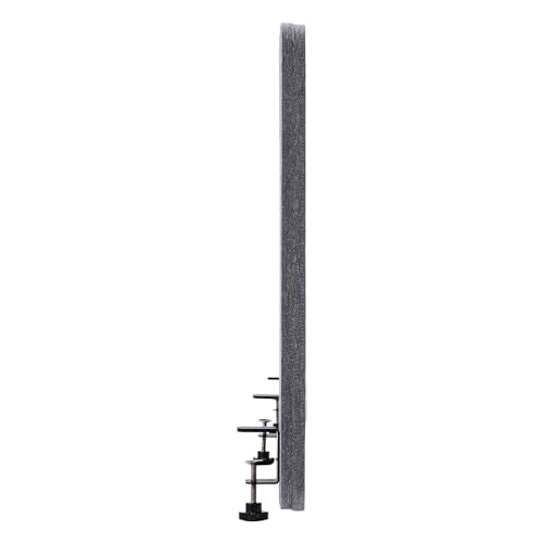 Desk Divider, Desktop Privacy Panel, Clamp-on Office Partition Panel for Workspaces & Cubicles, 59.1x23.8 inch (Grey)