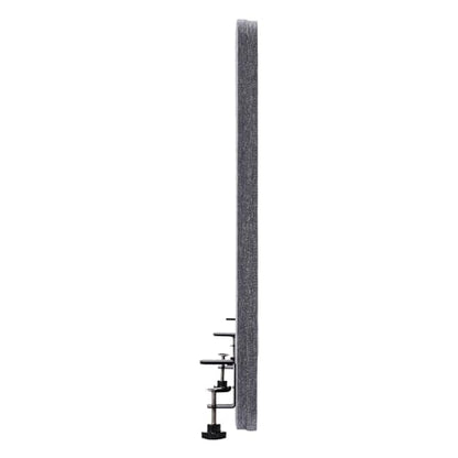 Desk Divider, Desktop Privacy Panel, Clamp-on Office Partition Panel for Workspaces & Cubicles, 59.1x23.8 inch (Grey)