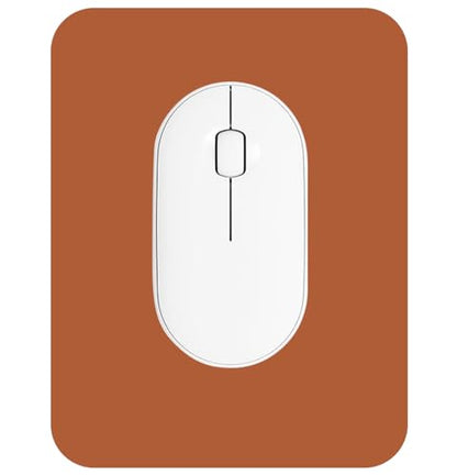 Small Mouse Pad 6 x 8 Inch, Horizontal and Vertical Flexible use. Great for Traveling, Wireless laptops, Keyboard Trays, Offices, etc. (Brown) - color: brown