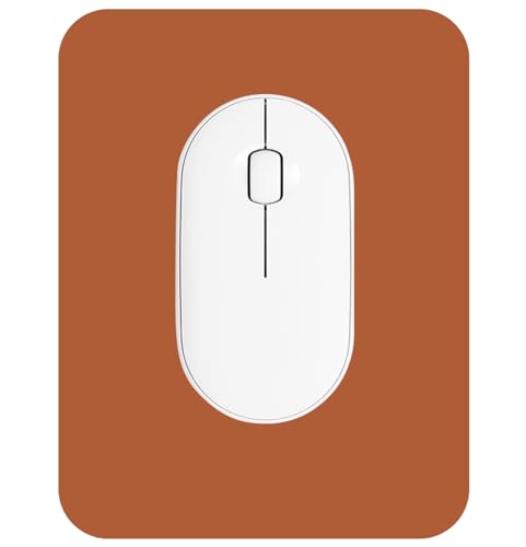 Small Mouse Pad 6 x 8 Inch, Horizontal and Vertical Flexible use. Great for Traveling, Wireless laptops, Keyboard Trays, Offices, etc. (Brown) - color: brown