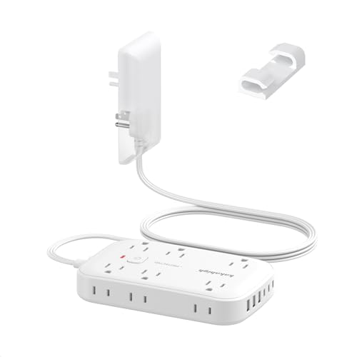 Extension Cord with Outlet Cover & Multi USB- 5 FT - color: Invisible, size: 5FT