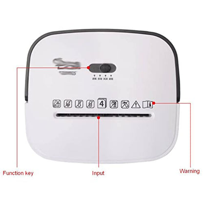 Desktop Paper Card Shredder Small Personal Electric Portable Waste Office Mini Multifunctional