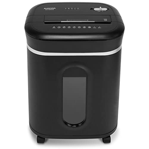 Aurora Long Duty Cycle 18-Sheet Crosscut Paper/CD/Credit Card Shredder, AntiJam Feature, 30-Minute Continuous Run Time, Large 6-gal Pullout Basket - size: 18-Sheet Long Duty CrossCut
