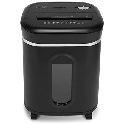 Aurora Long Duty Cycle 18-Sheet Crosscut Paper/CD/Credit Card Shredder, AntiJam Feature, 30-Minute Continuous Run Time, Large 6-gal Pullout Basket - size: 18-Sheet Long Duty CrossCut