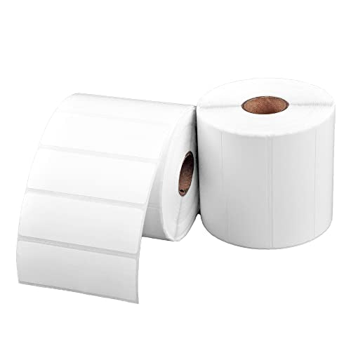 Arkscan 3x1 Thermal Labels - 2 Rolls, 1,400 Labels per Roll (2,800 Labels) - Barcode & Address Labels for Zebra, Rollo & Arkscan Printers - size: 3 x 1", 2 Rolls
