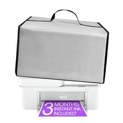 Waterproof Dust Cover for HP DeskJet 4255e/ DeskJet 4155e Printers | Anti-Static Waterproof Printer Covers,Universal Case Protector for Printers(Cover Only) - color: Silver