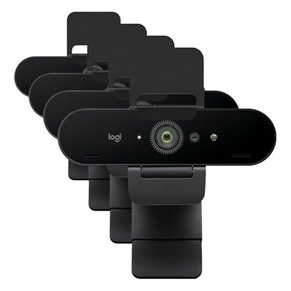 Logitech Brio 4K Webcam,VideoCalling,Noise-Cancelling mic,HD Auto Light Correction,Wide Field of View,Works with Microsoft Teams,Zoom,Google Voice,Google Meet,PC/Mac/Laptop/MacBook/Tablet (Pack of 4) - size: (Pack of 4)