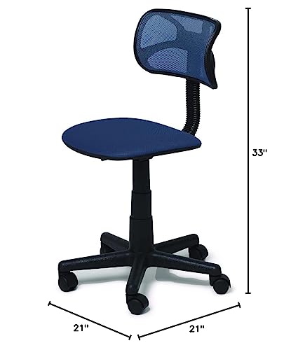 Urban Lifestyle Swivel Mesh Desk Chair, Navy 21D x 21W x 33H in - color: Navy