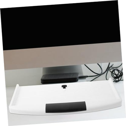 Uonlytech Under Desk Keyboard Tray Ergonomic Slide Out Keyboard Holder with Sturdy Clamp Mount Space Saving Design for Home and Office Use Reduces Hand Fatigue
