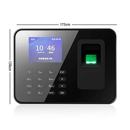 Clocking in Machine, ZK301 Fingerprint Time Attendance Machine Biometric Employee Time Clock Time Clocks for Employees Small Business