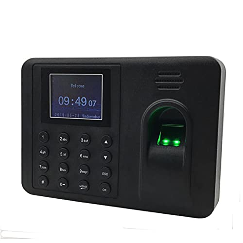 Biometric Employee Attendance Machine Cheapest 2000 Users Biometric Fingerprint Time Attendance System Clock Recorder Employee Recognition Recording Device Electronic, UK Plug-English