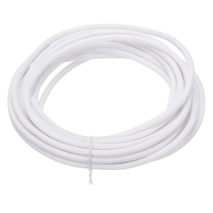 MECCANIXITY Split Sleeve Wire Loom 1/8" 25Ft White Self Wrapping Braided Sleeve UL94-V2 Fireproof PET Sleeving for Automotive, Home Cable Management - color: White, size: 1/8" x 25Ft