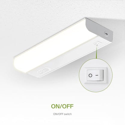 ASD LED Under Cabinet Lighting Hardwired, 9 Inch 4W 2700K-5000K - color: 9 Inch White, size: 20 Pack