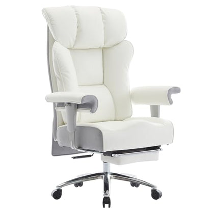Efomao Big and Tall Executive Office Chair 400lbs - color: 3060-white